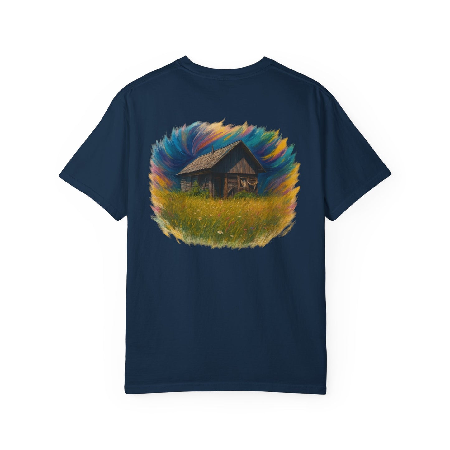Rustic Landscape T-shirt | Relaxed Fit Tee, Casual Wear, Nature Lover Gift, Summer Outing Top, Eco-Friendly Apparel