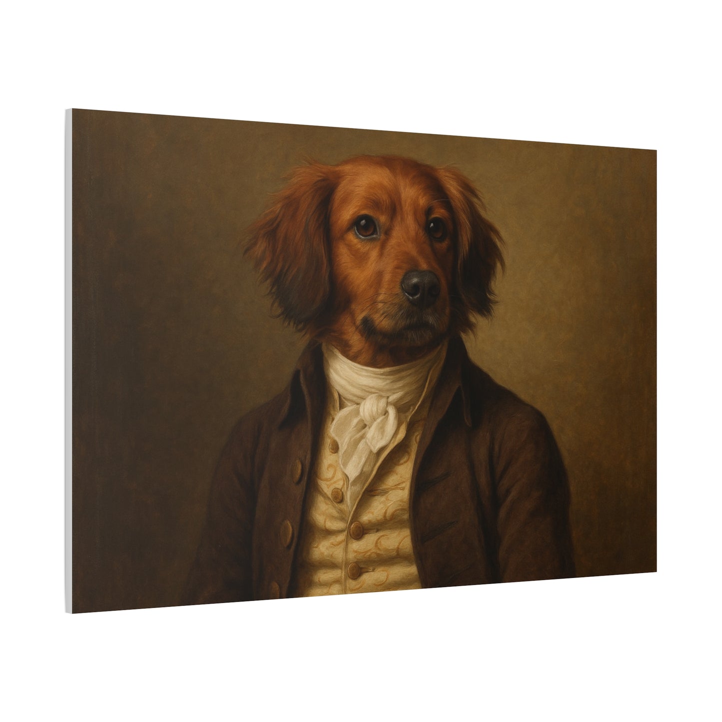 Regal Dog Portrait Matte Canvas