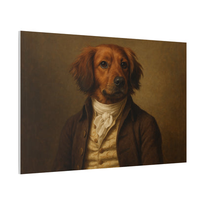 Regal Dog Portrait Matte Canvas