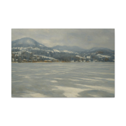 Serene Winter Landscape Canvas