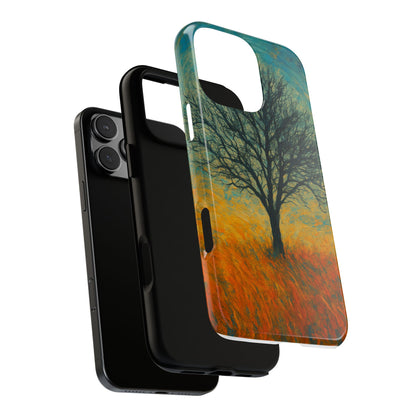 Artistic Phone Case with Tree Design, Nature Lover Gift, Unique Phone Cover, Holiday Present, Eco-friendly Tech Accessories
