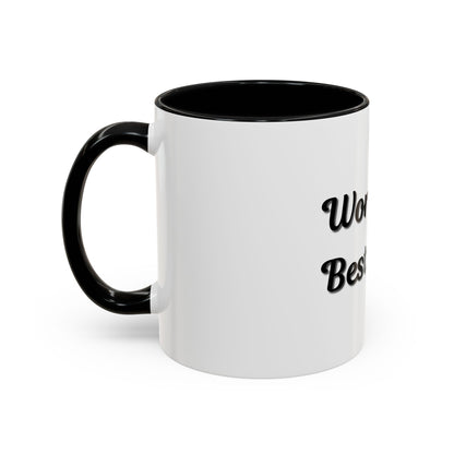 World's Best Mom Accent Coffee Mug - 11oz & 15oz - Perfect Gift for Mother's Day