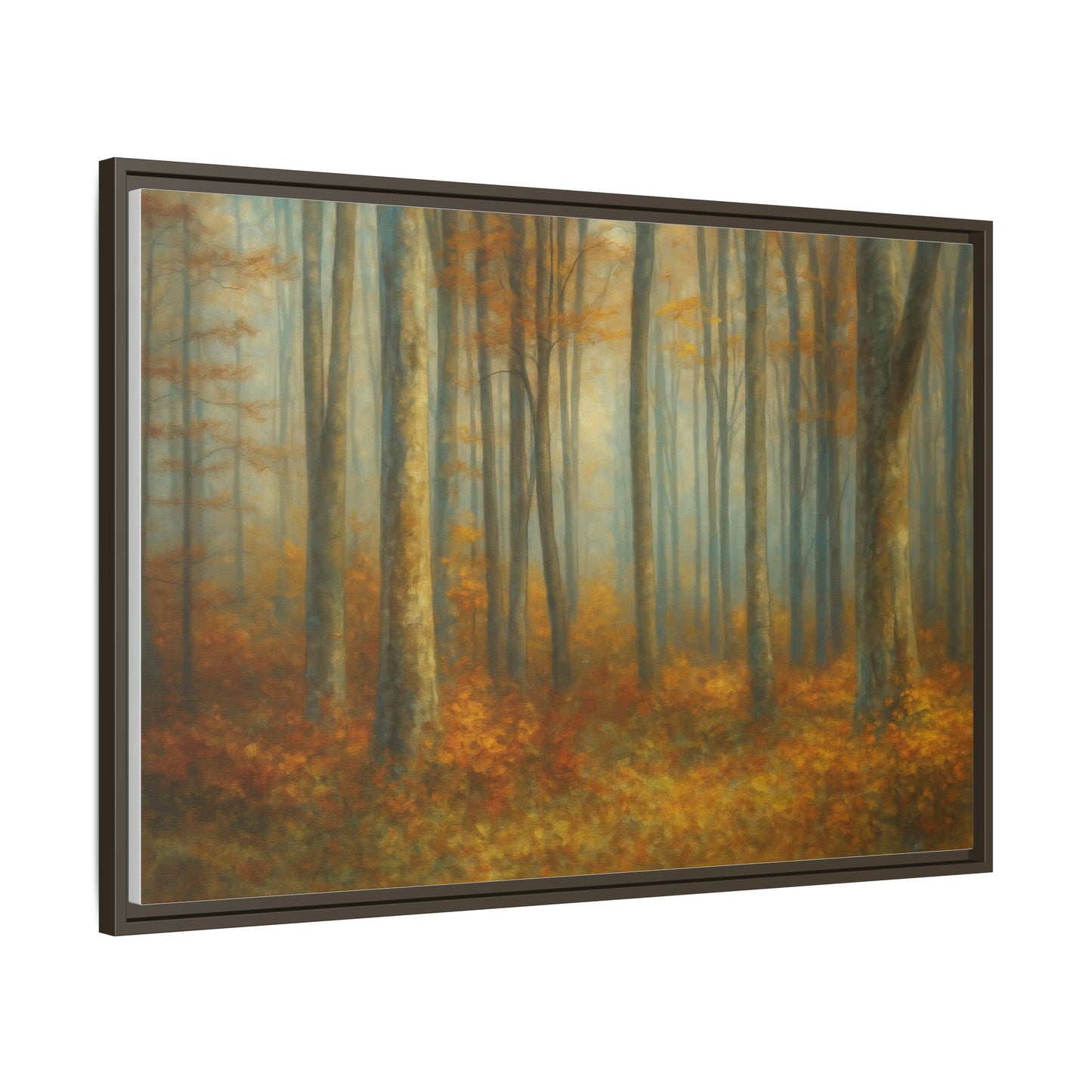 Autumn Forest Canvas Art, Framed Wall Decor, Rustic Home Decor, Nature Artwork, Gift for Nature Lovers