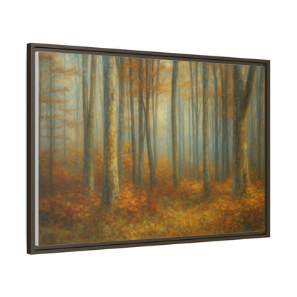 Autumn Forest Canvas Art, Framed Wall Decor, Rustic Home Decor, Nature Artwork, Gift for Nature Lovers