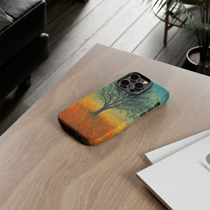 Artistic Phone Case with Tree Design, Nature Lover Gift, Unique Phone Cover, Holiday Present, Eco-friendly Tech Accessories