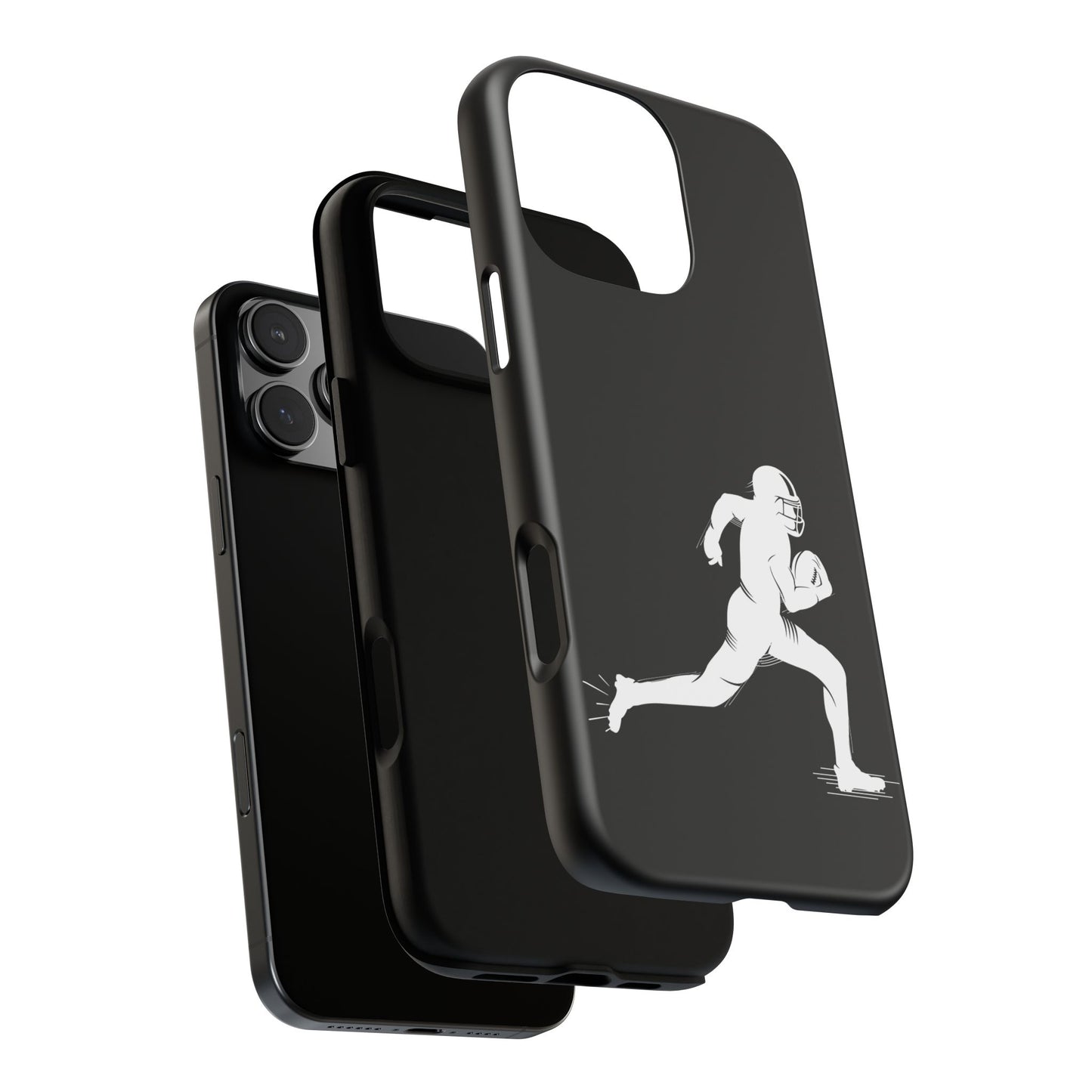 Football Player Phone Case, Tough Cases, Sports Phone Cover, Gift for Athletes, iPhone & Samsung Accessories, Running Player Design