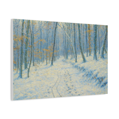 Winter Wonderland Canvas Art, Stretched Canvas Wall Decor, Home Decor, Art for Living Room, Gift for Nature Lovers, Cozy Winter Vibes