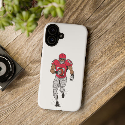 Football Player Tough Case, Sports Phone Cover, Athlete Gift, Tough Phone Case, Fall Sports, Football Lover's Accessory