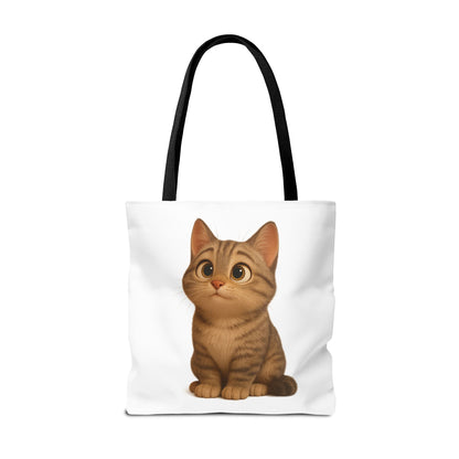 Cute Cat Tote Bag - Perfect for Animal Lovers, Eco-Friendly Carryall, Beach Bag, Shopping Tote, Gift for Cat Owners
