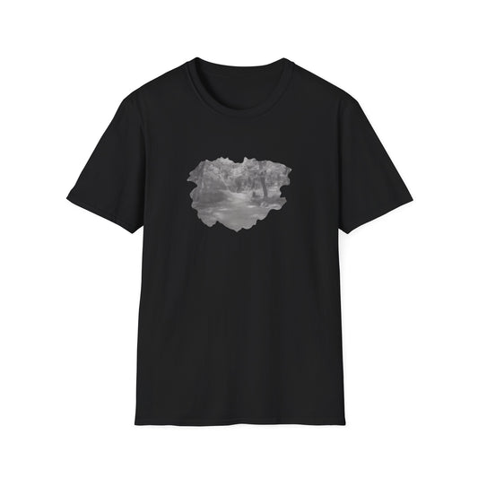 Serene Nature Landscape T-Shirt - Comfortable Unisex Tee, Outdoor Adventures, Nature Lover Gift, Casual Wear, Stylish Spring Top - product image