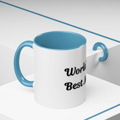 World's Best Mom Accent Coffee Mug - 11oz & 15oz - Perfect Gift for Mother's Day