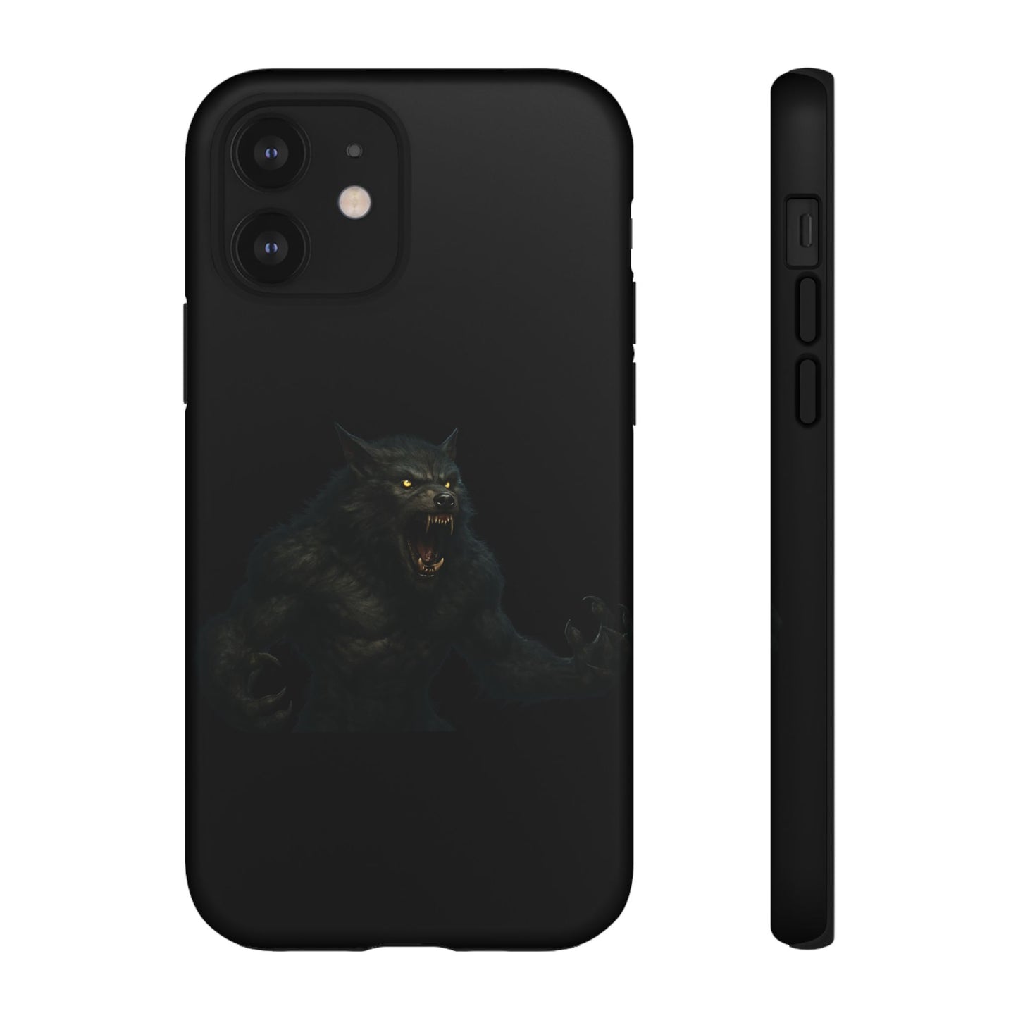 Werewolf Phone Case, Tough Cases, Black Panther Design, Gift for Animal Lovers, Phone Accessories, Fierce Phone Protection