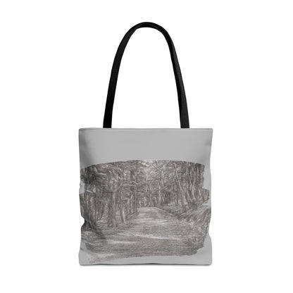 Scenic Path Tote Bag, Reversible Tote, Eco-Friendly Shopper, Outdoor Adventure Bag, Gift for Nature Lovers, Stylish Carryall