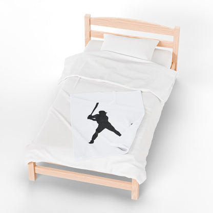 Baseball Player Plush Blanket | Soft Sports Throw, Cozy Gift for Athletes, Home Decor, Game Day Blanket, Perfect for Birthdays