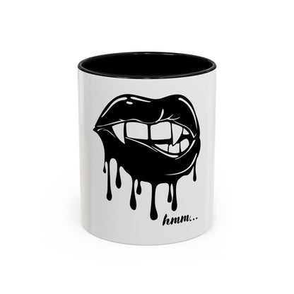 Vampire Lip Accent Coffee Mug - 11oz & 15oz - Unique Halloween Gift - product image