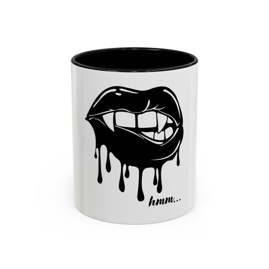 Vampire Lip Accent Coffee Mug - 11oz & 15oz - Unique Halloween Gift - product image