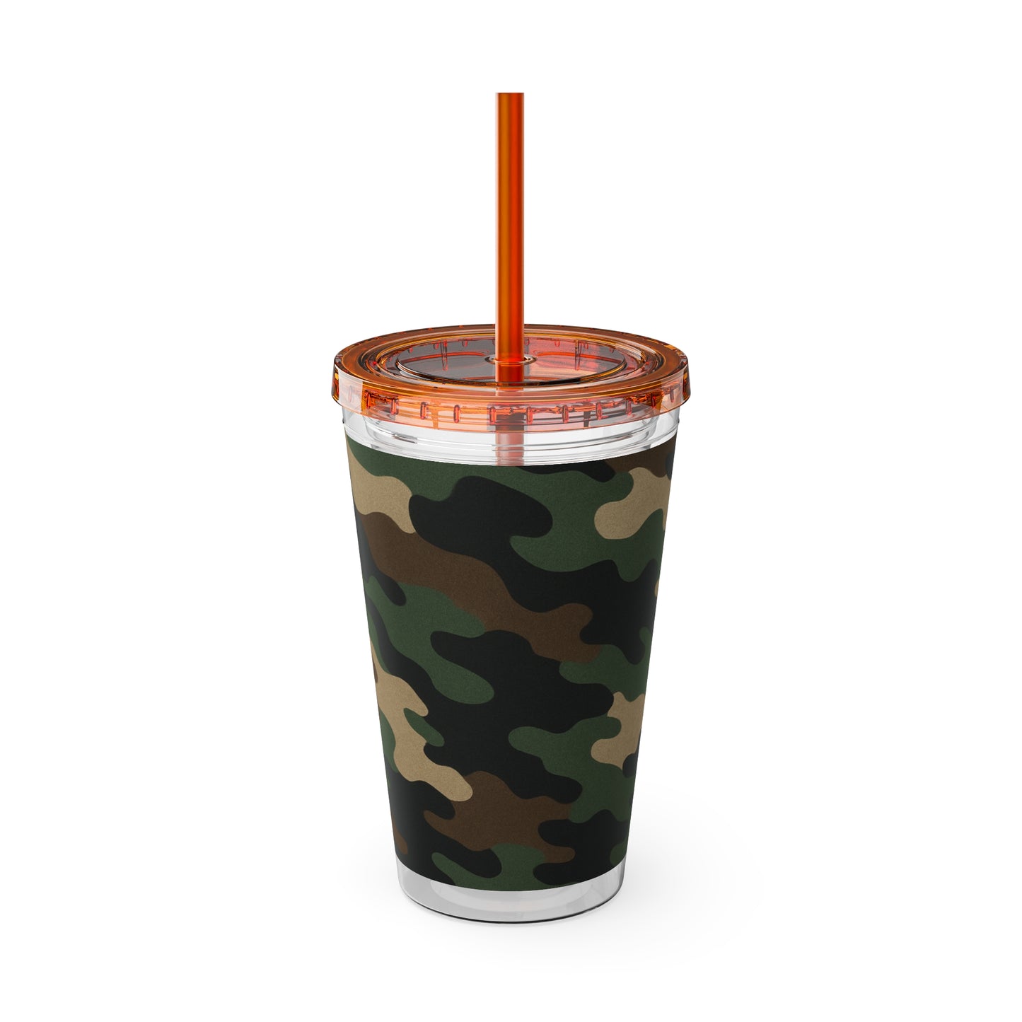 Stylish Camo Tumbler, 16oz Cup with Straw, Perfect for Outdoor Adventures, Gifts for Him, Travel Mug, Eco-friendly Drinkware, Camping
