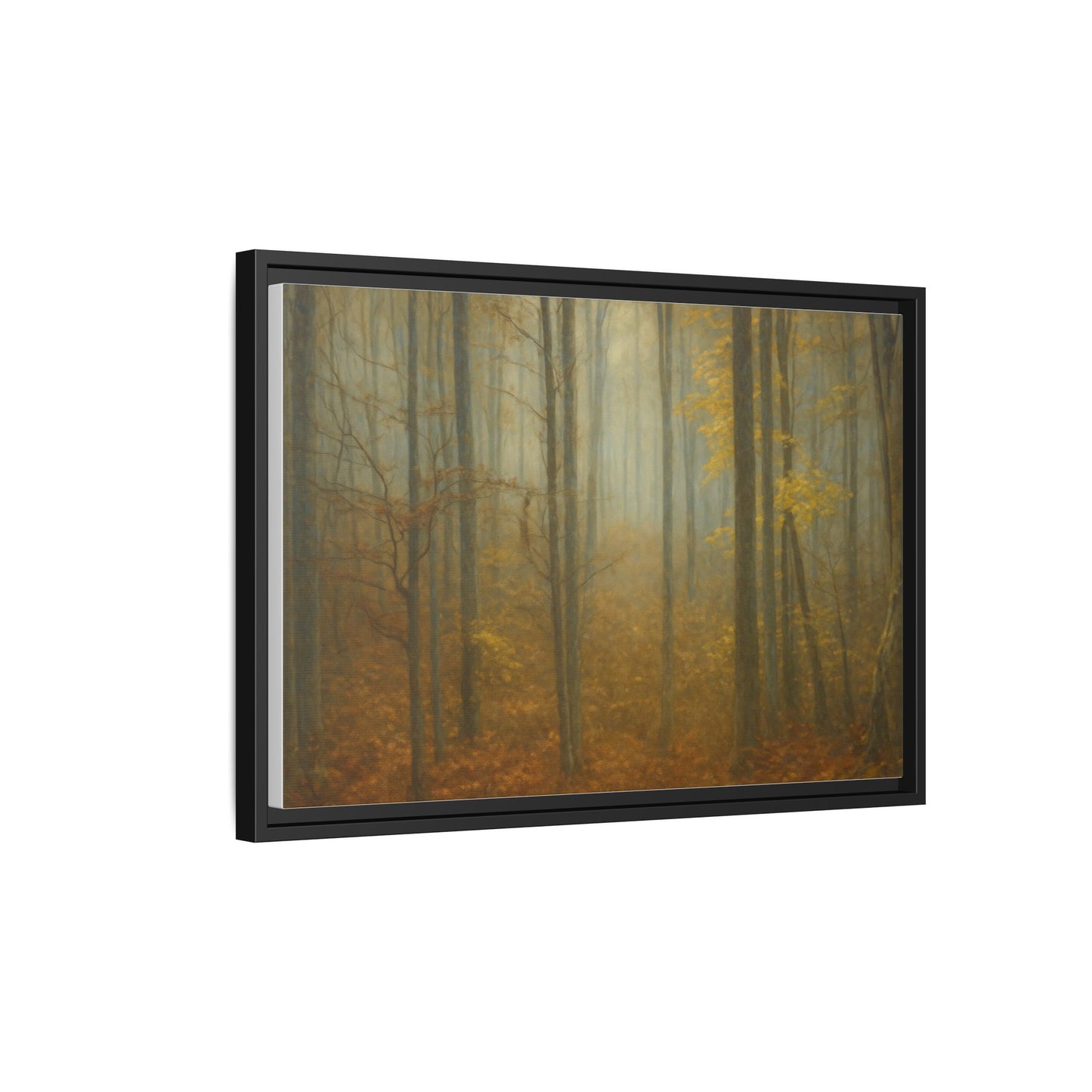 Framed Matte Canvas Art | Serenity in the Forest | Nature Wall Decor, Home Gallery, Cozy Living Room, Gift for Nature Lovers