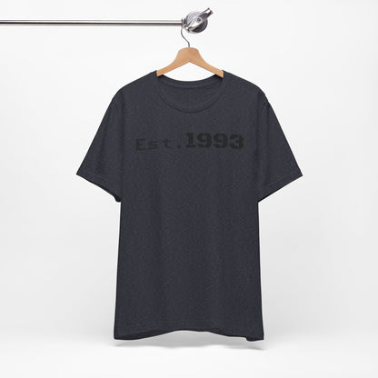 Est. 1993 Unisex Short Sleeve Tee - Perfect for Birthdays, Nostalgia, Casual Wear, Gifts, and Celebrations