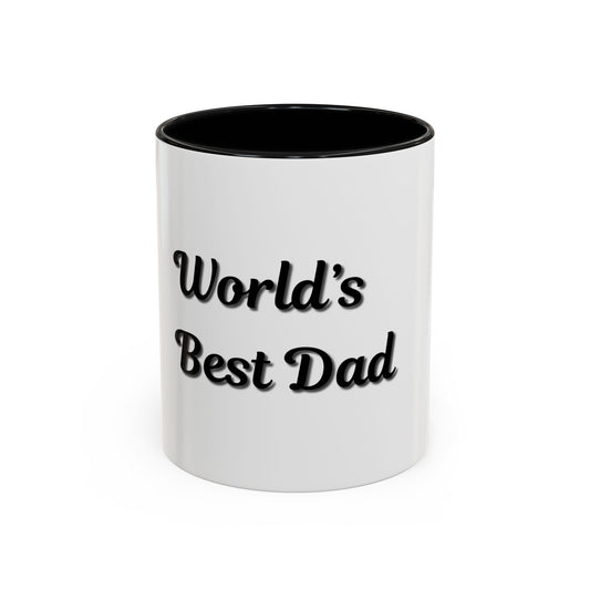 World's Best Dad Accent Coffee Mug - Perfect Gift for Father's Day - product image