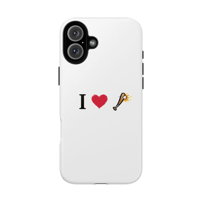 I Love Baseball Vibe Phone Case - Tough Cases for Sports Lovers, Gifts for Athletes, Fun Accessories, iPhone and Android Compatible