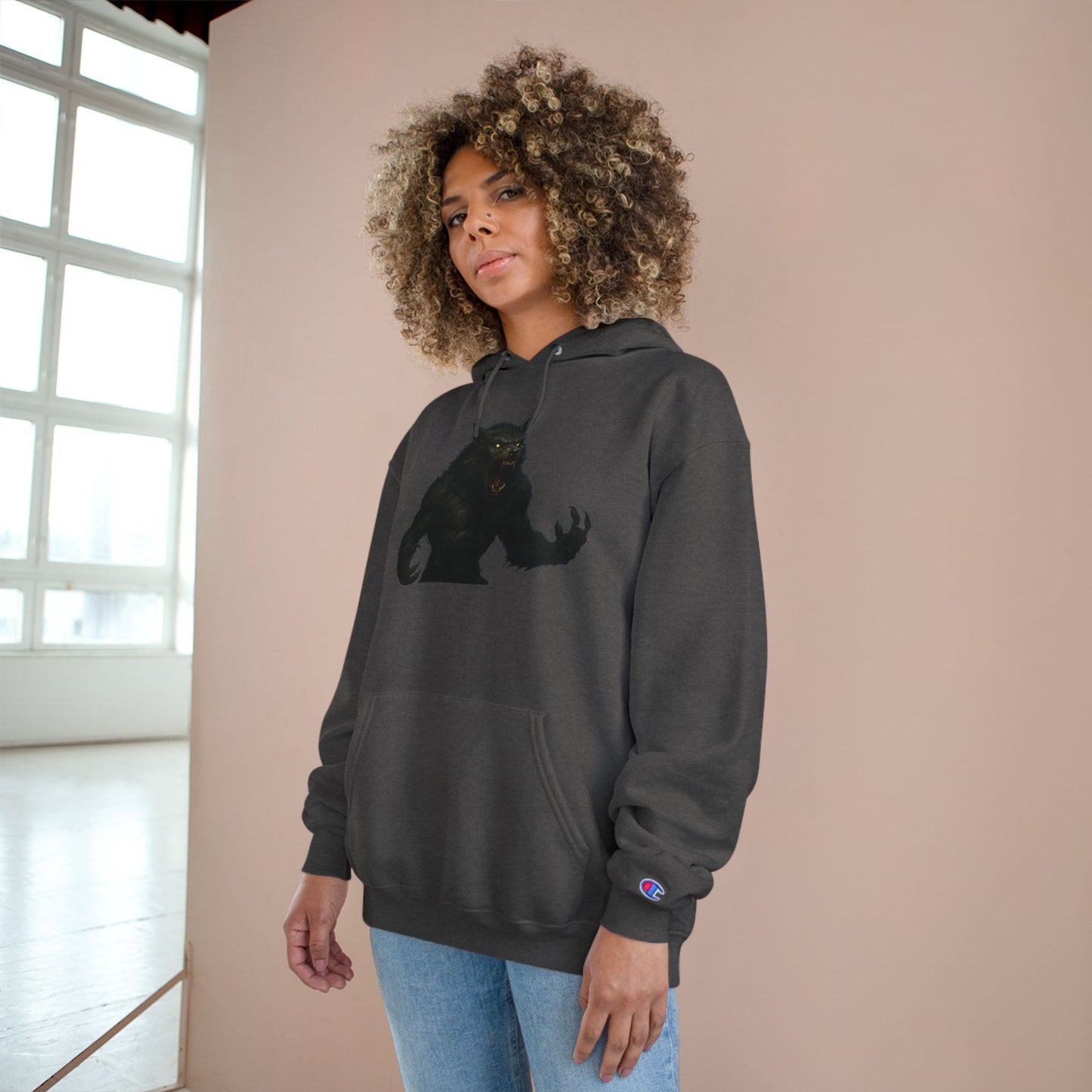 Werewolf Champion Hoodie - Edgy Graphic Sweatshirt for Gamers, Perfect for Gifts, Casual Wear, Fall Fashion, Anime Lovers