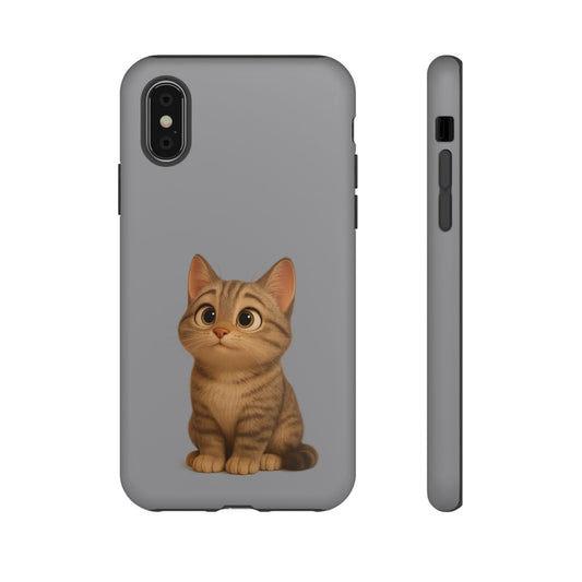 Cute Cat Phone Case, Kawaii Pet Accessory, Gift for Cat Lovers, Animal Phone Cover for Kids, Unique Kitty Design, Birthdays, Holidays