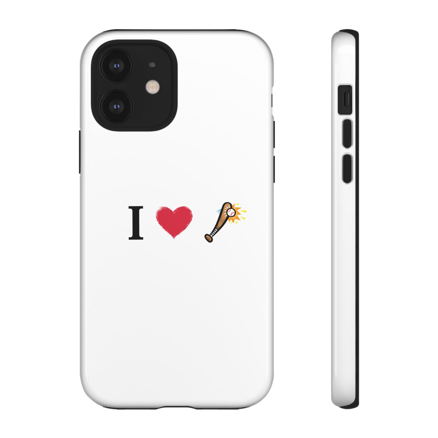 I Love Baseball Vibe Phone Case - Tough Cases for Sports Lovers, Gifts for Athletes, Fun Accessories, iPhone and Android Compatible