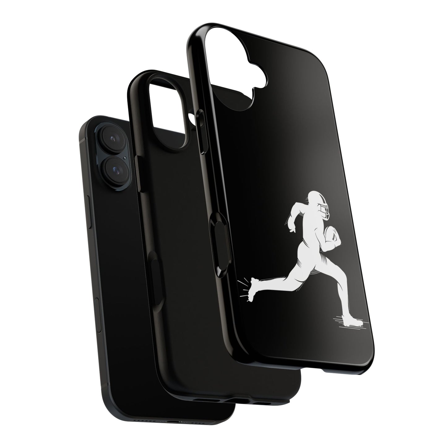 Football Player Phone Case, Tough Cases, Sports Phone Cover, Gift for Athletes, iPhone & Samsung Accessories, Running Player Design