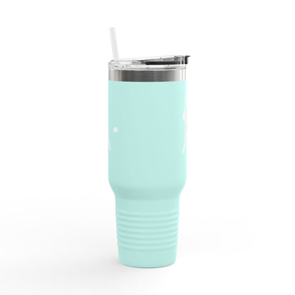 Baseball-Themed Insulated Travel Mug, Perfect for Fans & Athletes, Gift for Sports Lovers, 40oz Drinkware for Home & Road