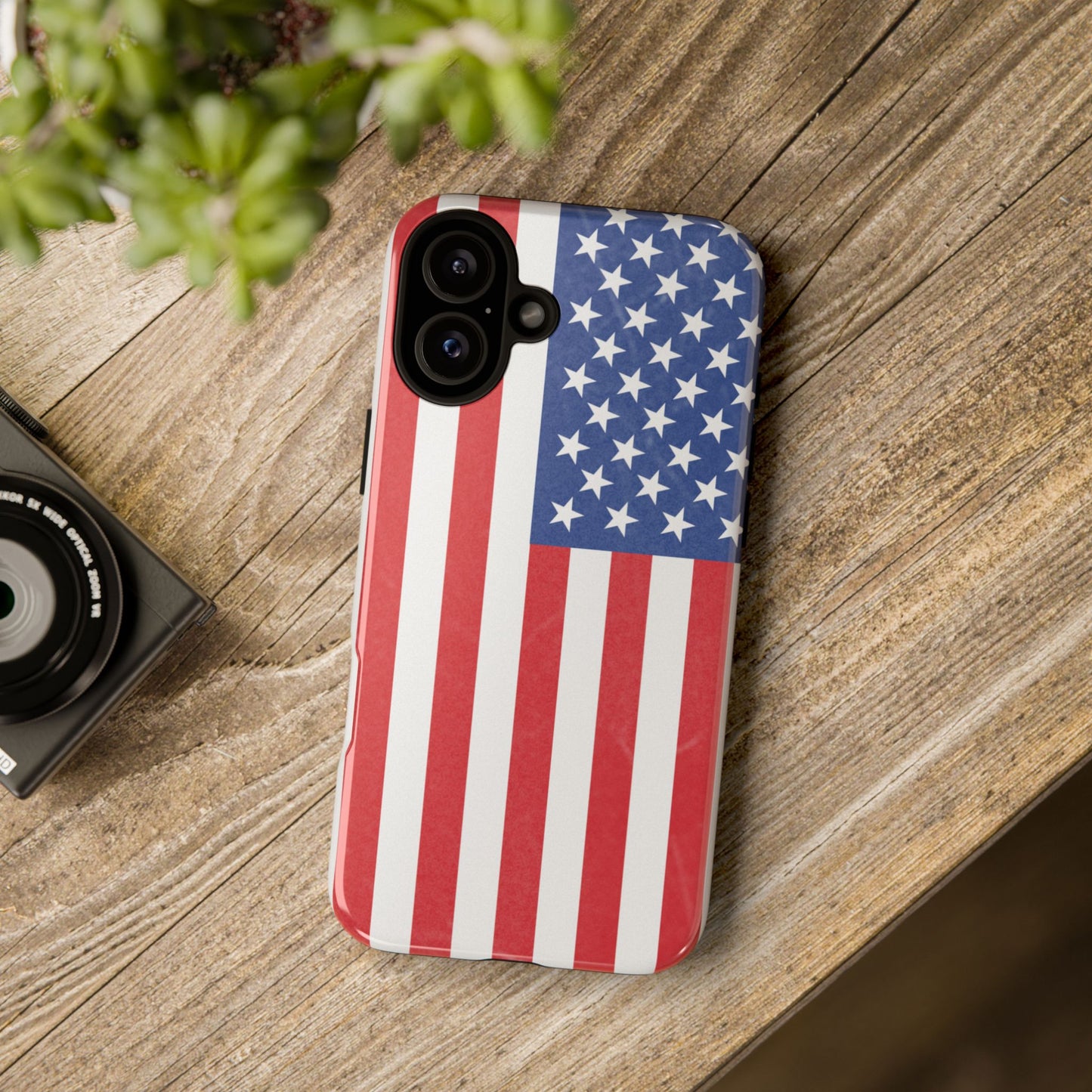 Patriotic Phone Case - Tough Cases for Veterans, USA Lovers, Independence Day, Memorial Day, Flag Design