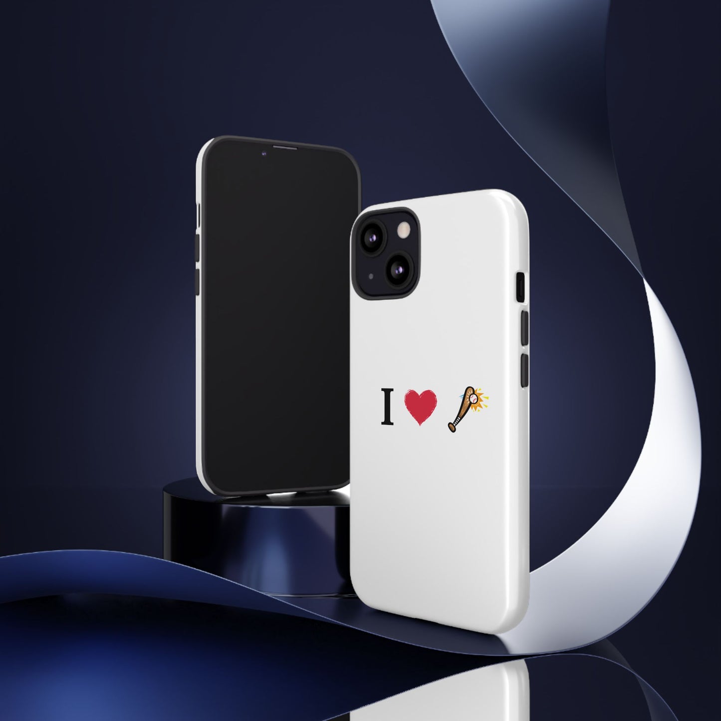I Love Baseball Vibe Phone Case - Tough Cases for Sports Lovers, Gifts for Athletes, Fun Accessories, iPhone and Android Compatible