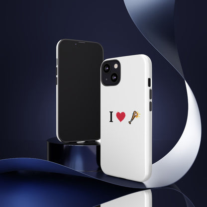 I Love Baseball Vibe Phone Case - Tough Cases for Sports Lovers, Gifts for Athletes, Fun Accessories, iPhone and Android Compatible