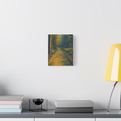 Van Gogh Style Forest Canvas Art | Nature Wall Decor, Home Office Accent, Gift for Nature Lovers, Gallery Wrapped, Living Room Wall Art