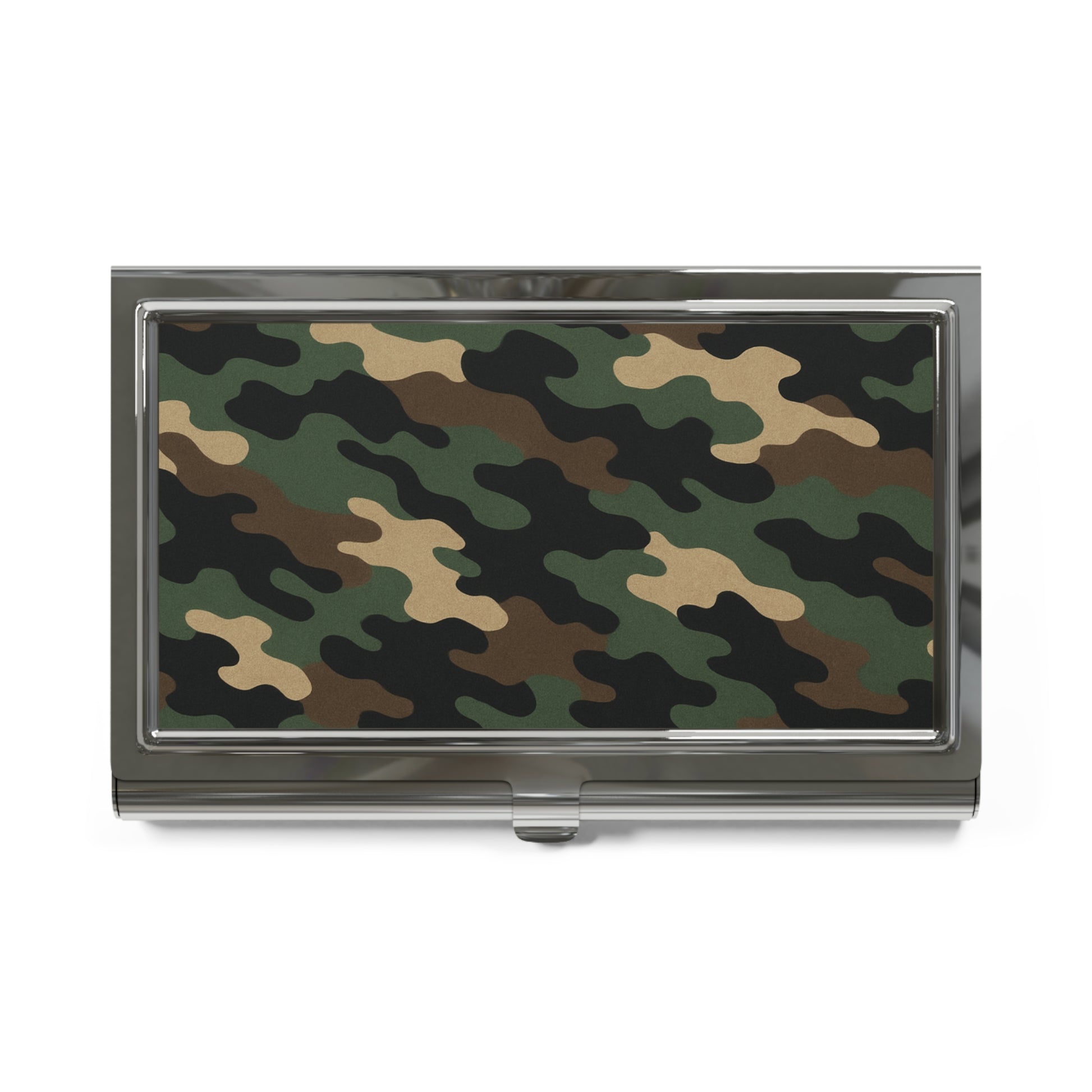 Camouflage Business Card Holder | Stylish Organizer for Networking, Gifts for Professionals, Unique Office Supplies, Modern Desk [...] - product image