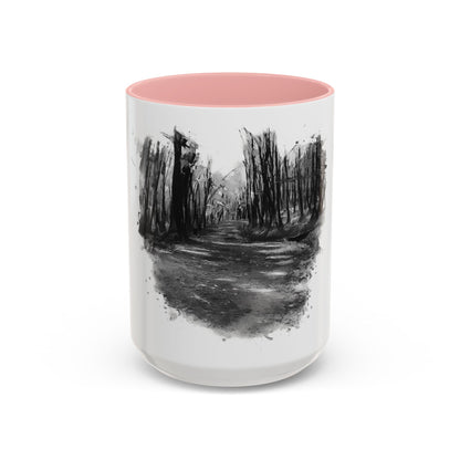 Moody Abstract Forest Coffee Mug | Unique Gift for Nature Lovers, Cozy Home Decor, Perfect for Coffee, Tea, and Hot Chocolate