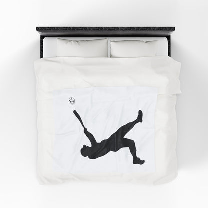 Baseball Velveteen Plush Blanket, Cozy Sports Throw, Soft Blanket for Fans, Great Gift for Baseball Lovers, Home Decor