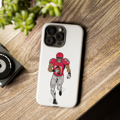 Football Player Tough Case, Sports Phone Cover, Athlete Gift, Tough Phone Case, Fall Sports, Football Lover's Accessory