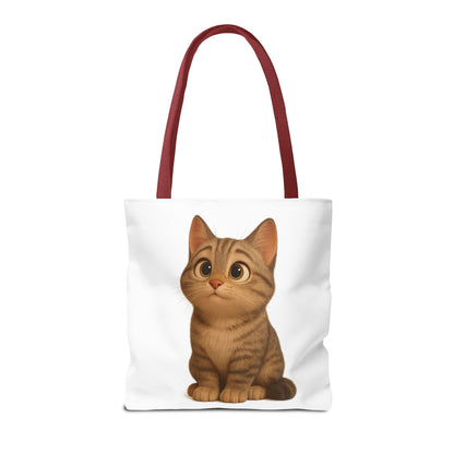 Cute Cat Tote Bag - Perfect for Animal Lovers, Eco-Friendly Carryall, Beach Bag, Shopping Tote, Gift for Cat Owners