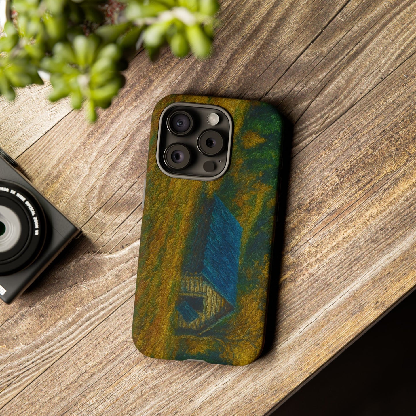 Artistic Phone Case by Tough Cases, Nature-Inspired Phone Protection, Unique Gift for Nature Lovers, Stylish Accessory, Fall Aesthetic