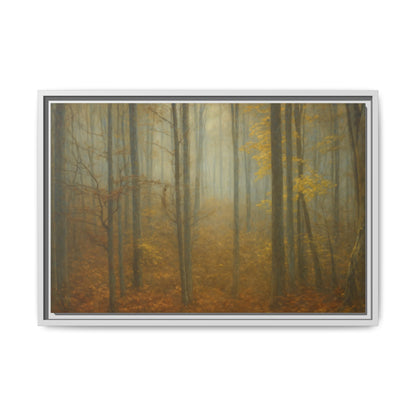 Framed Matte Canvas Art | Serenity in the Forest | Nature Wall Decor, Home Gallery, Cozy Living Room, Gift for Nature Lovers