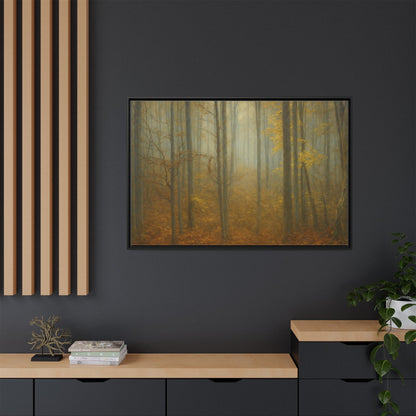 Framed Matte Canvas Art | Serenity in the Forest | Nature Wall Decor, Home Gallery, Cozy Living Room, Gift for Nature Lovers
