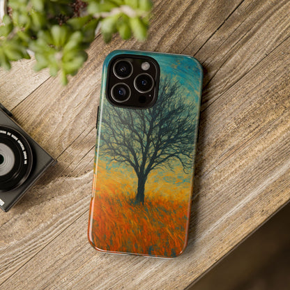 Artistic Phone Case with Tree Design, Nature Lover Gift, Unique Phone Cover, Holiday Present, Eco-friendly Tech Accessories