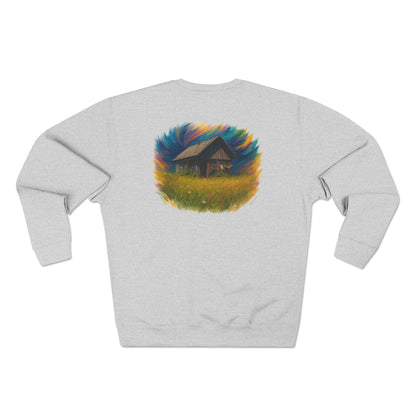 Cozy Dreamers Unisex Crewneck Sweatshirt, Artistic Sweatshirt, Gift for Nature Lovers, Vintage Vibe Apparel, Comfortable Layer, Casual Wear - product image