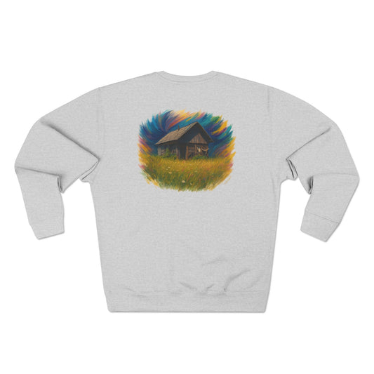 Cozy Dreamers Unisex Crewneck Sweatshirt, Artistic Sweatshirt, Gift for Nature Lovers, Vintage Vibe Apparel, Comfortable Layer, Casual Wear - product image