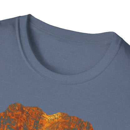 Nature-Inspired Unisex Softstyle T-Shirt, Outdoor Lover Gift, Casual Wear, Ideal for Hiking, Nature Trips, Unique Graphic Tee