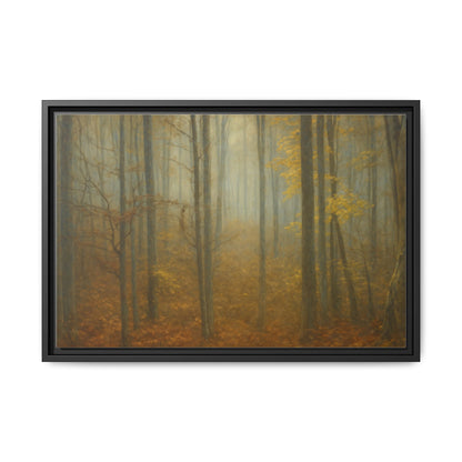 Framed Matte Canvas Art | Serenity in the Forest | Nature Wall Decor, Home Gallery, Cozy Living Room, Gift for Nature Lovers