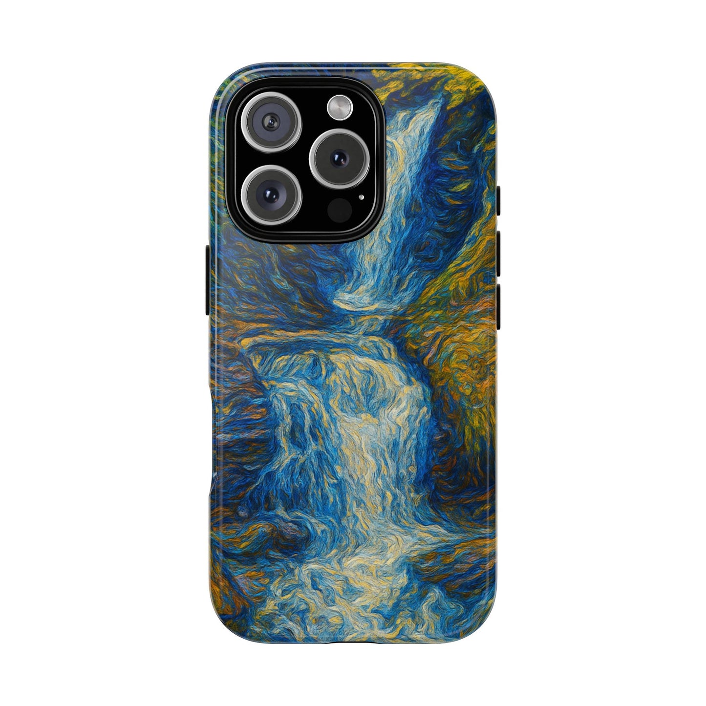 Artistic Phone Case - Waterfall Design, Unique Gift, Phone Accessory, Nature Lover, Original Artwork