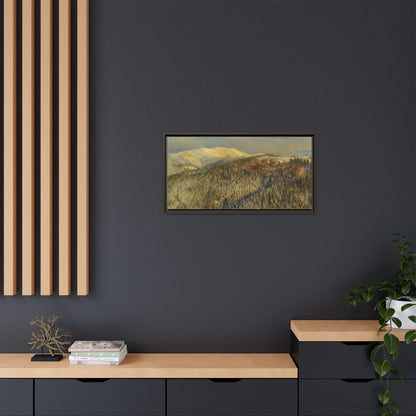 Framed Mountain Canvas Art, Perfect for Home Decor, Nature Wall Art, Gift for Nature Lovers, Cozy Atmosphere