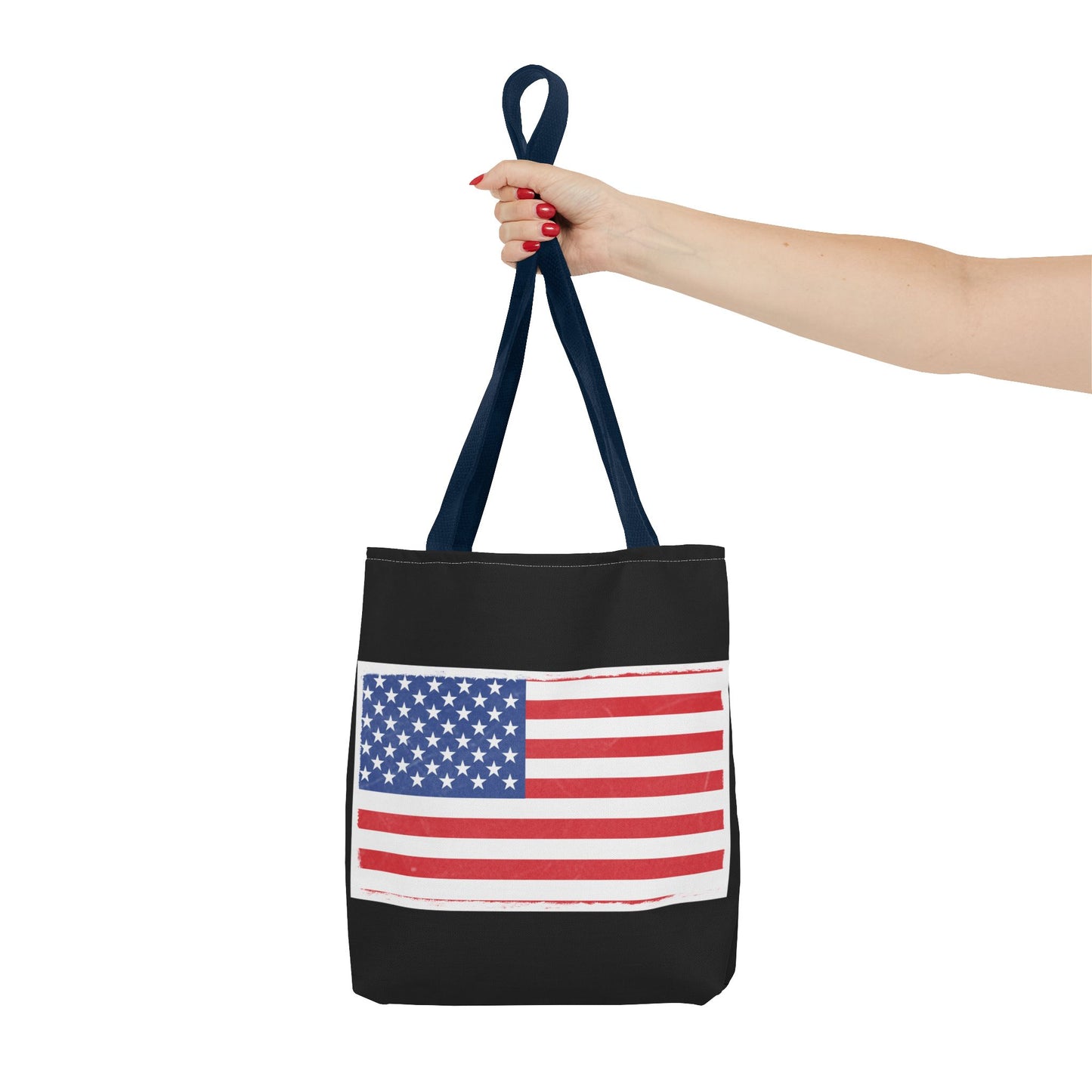 Patriotic Tote Bag, American Flag Carryall, Beach Bag, Reusable Shopping Tote, Independence Day Gift